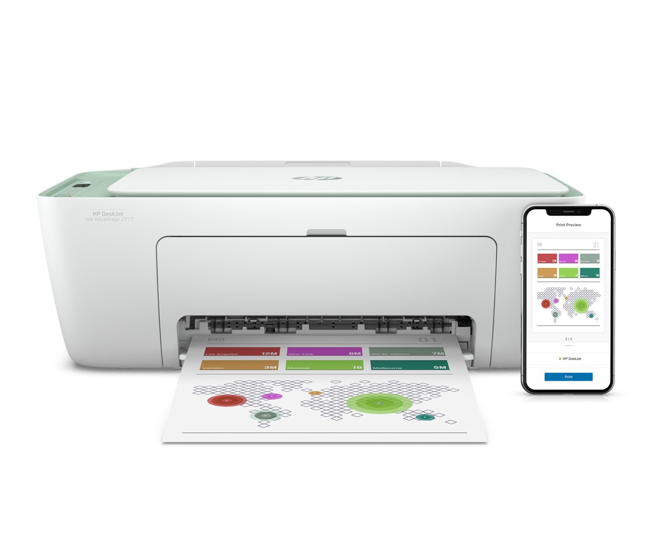The HP DeskJet Ink Advantage is perfect for everyday printing, scanning