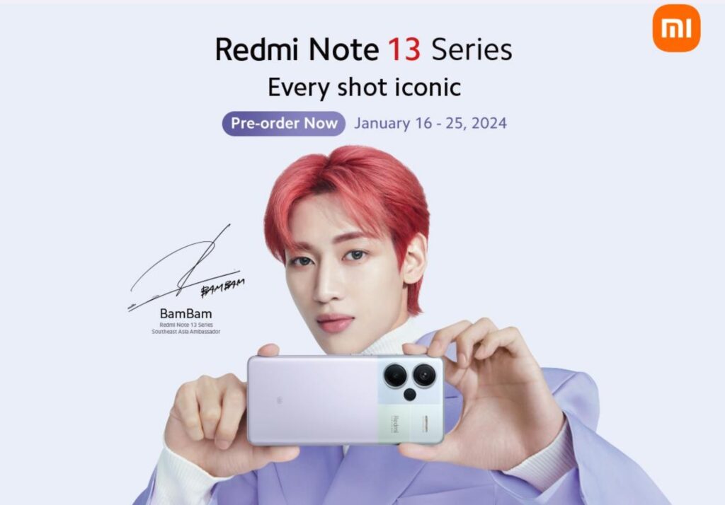 Redmi reveals GOT7’s BAMBAM is Note 13 series ambassador