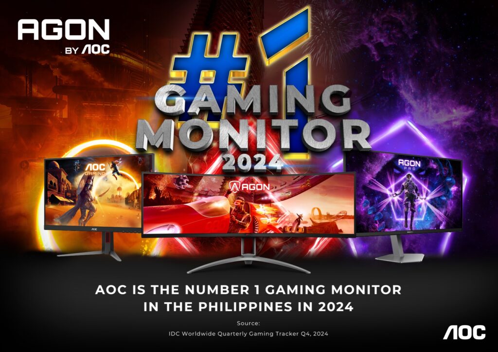 AOC Monitors Tops PH Gaming Market again in 2024